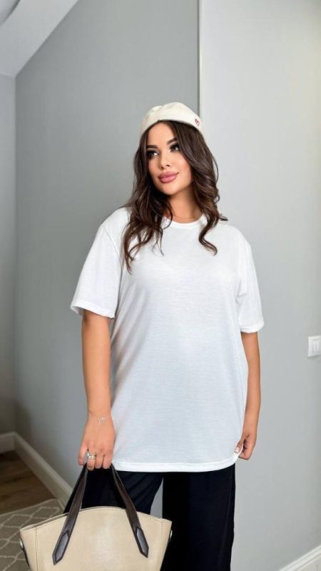 Футболка жіноча біла 126 (5XL)