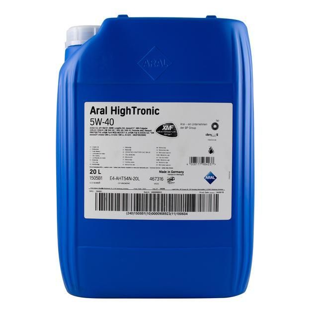 Олива моторна Aral High Tronic 5W40 20L