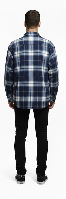 Сорочка чоловіча флісова синя (2XL)