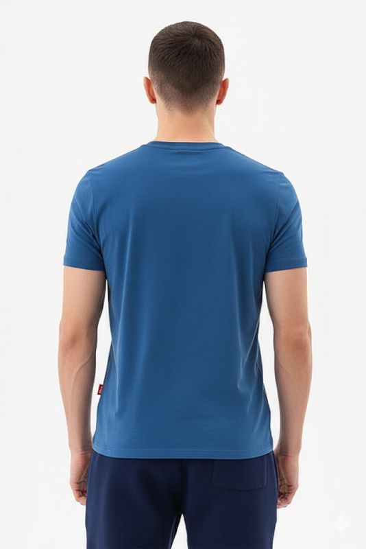 Футболка чоловіча синя (р.-3XL)